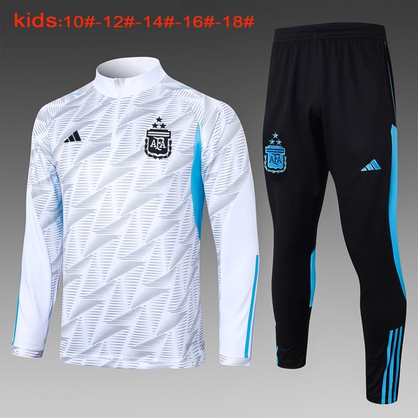 Ninos Sudadera De Training Argentina 2024 Blanco 2